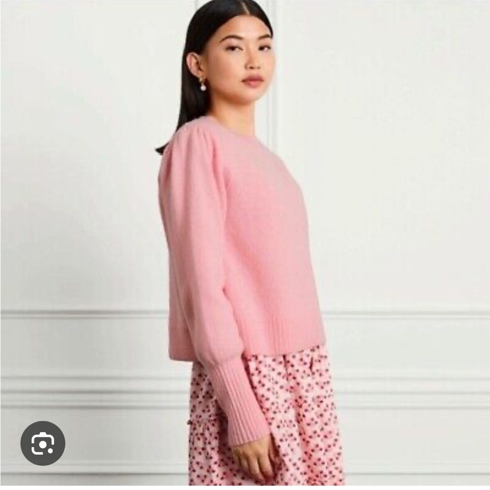 Hill House Cropped Sylvie Sweater in Pink